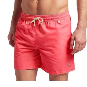 POLO RL MEN'S PONY SWIM TRUNKS-PEACEFUL CORAL